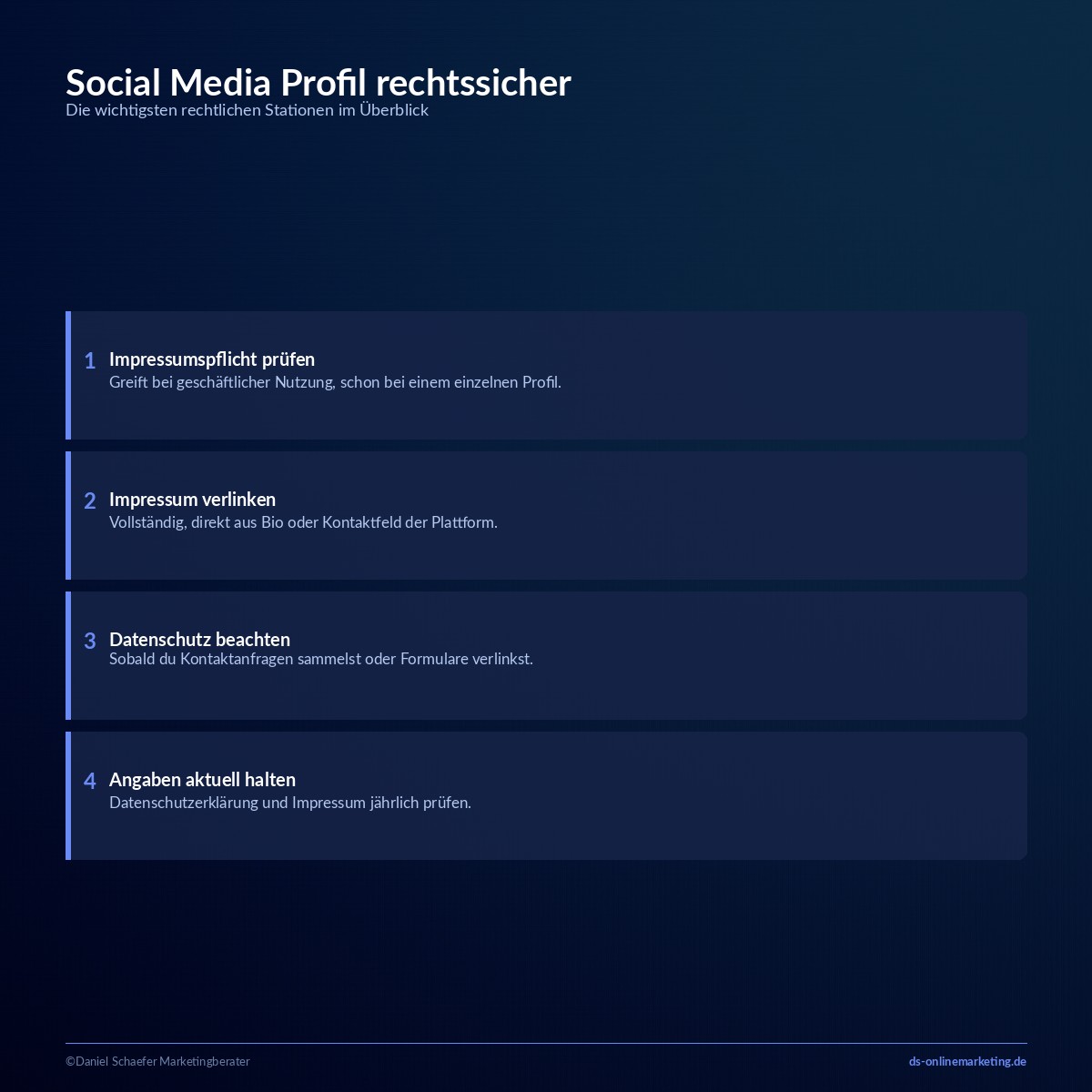 social media profil rechtssicher