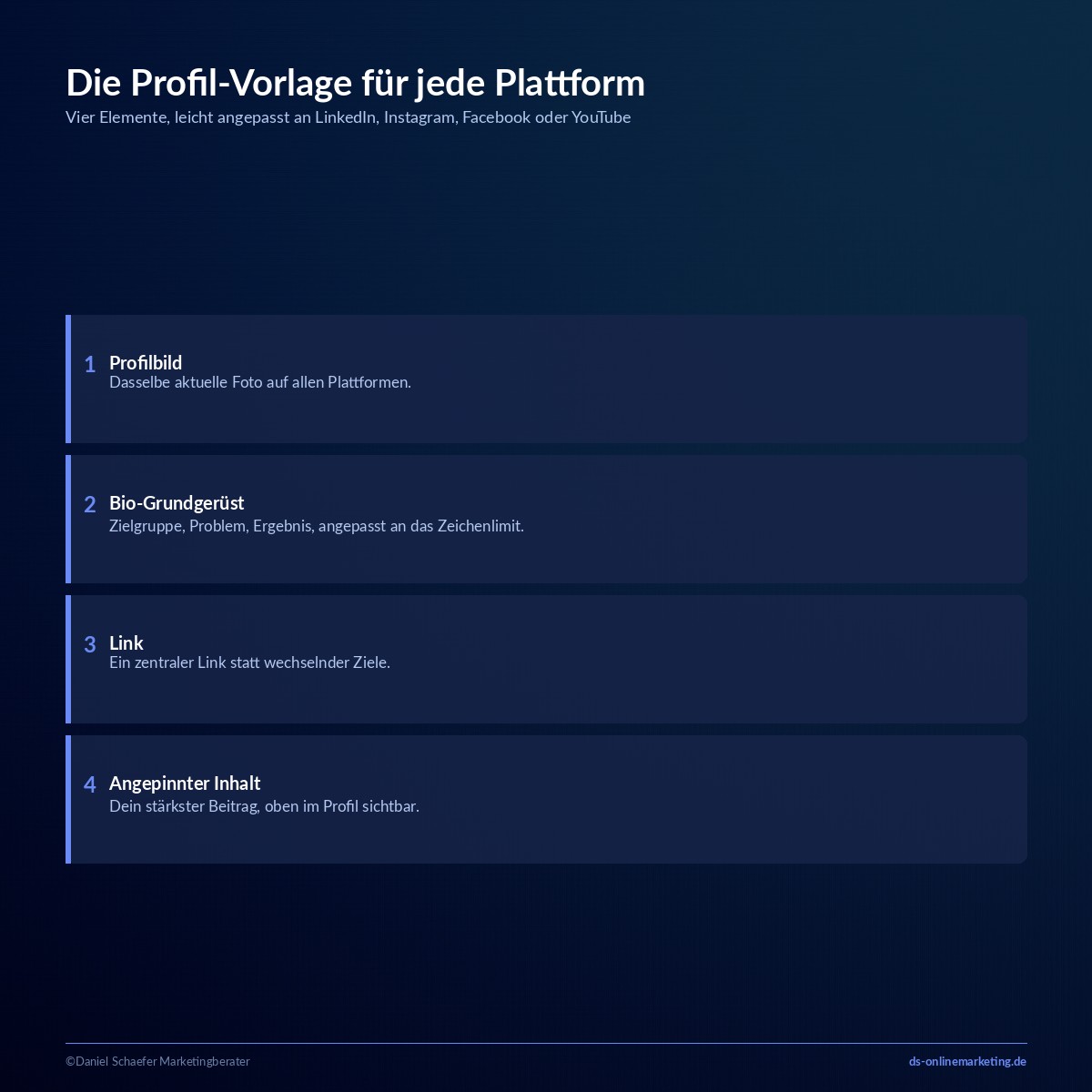 social media profil vorlage