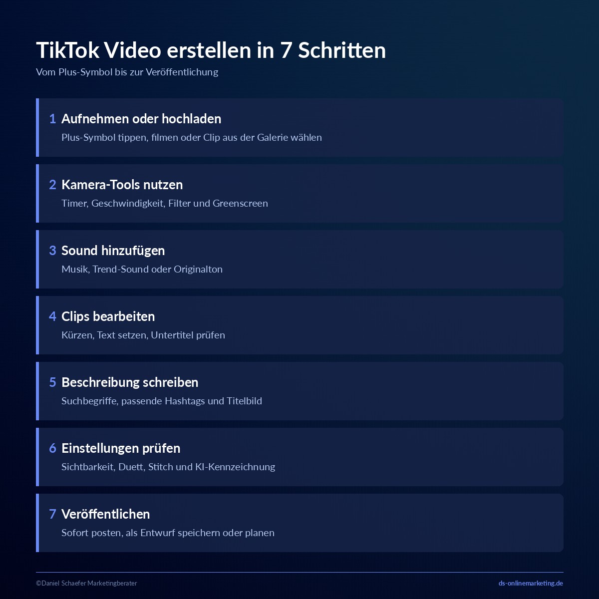 TikTok Videos erstellen: Anleitung in 7 Schritten, mit CapCut und KI 2 tiktok videos erstellen anleitung