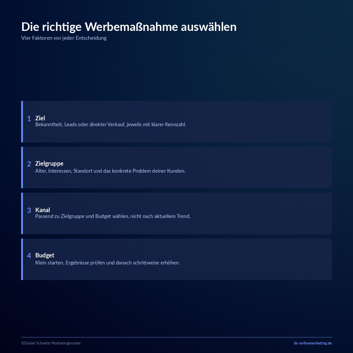 Werbemaßnahmen: Arten, Beispiele und die richtige Auswahl für dein Unternehmen 5 werbemassnahmen auswahl planen
