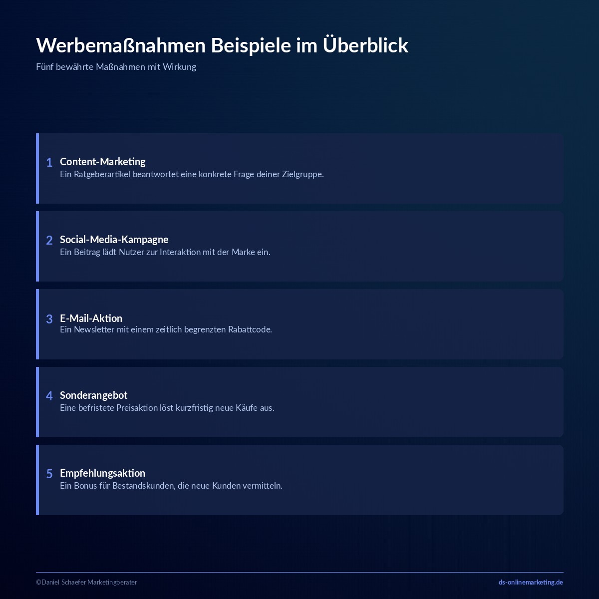Werbemaßnahmen: Arten, Beispiele und die richtige Auswahl für dein Unternehmen 3 werbemassnahmen beispiele