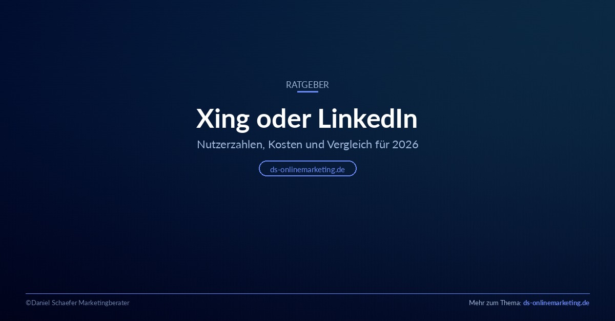 Xing oder LinkedIn: Vergleich für 2026