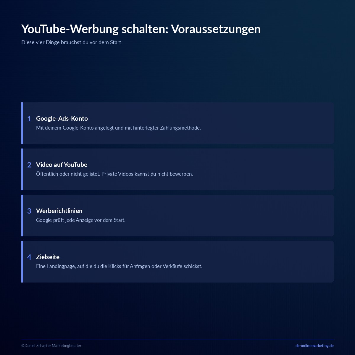 youtube werbung schalten voraussetzungen